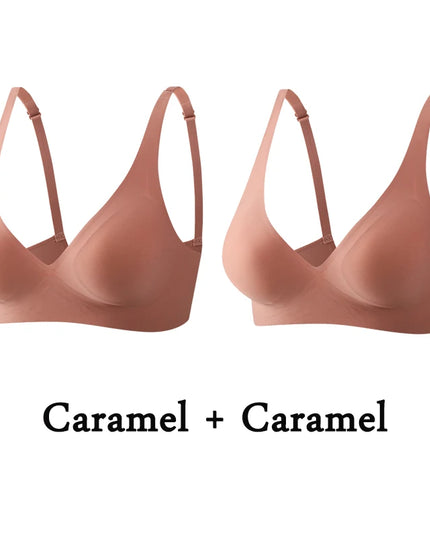 2-Pack Women’s Plus Size Seamless Wireless Bra
