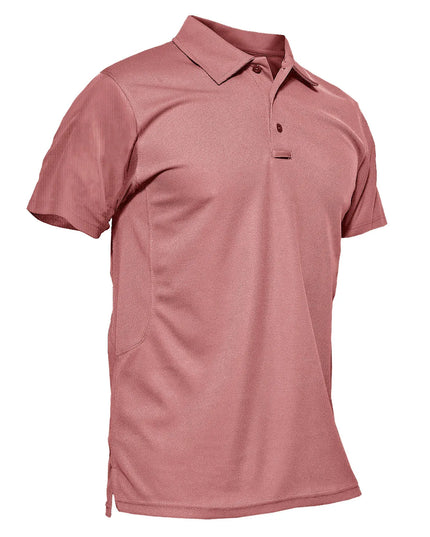 Vibrant Men's Short Sleeve Polo T-Shirt - Quick Dry Fashion Tee