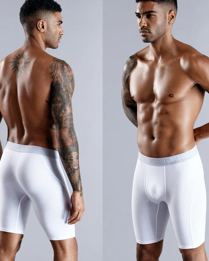 3-Pack Men’s Cotton Boxer Shorts – Long Fit