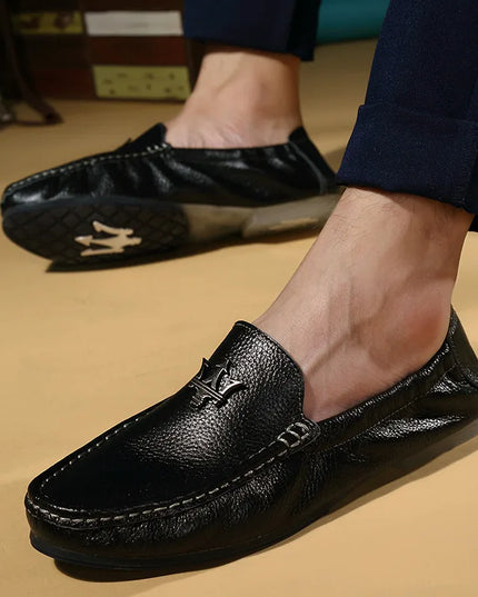 Men's Casual Slip-On Loafers in Genuine Leather