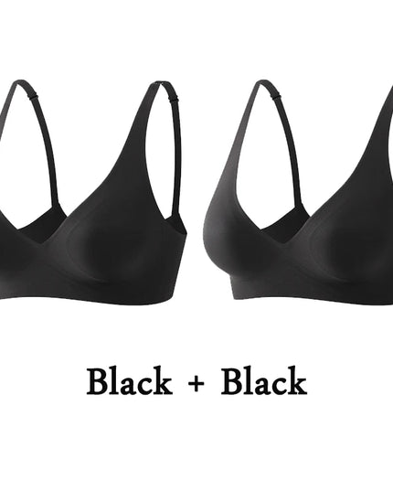 2-Pack Women’s Plus Size Seamless Wireless Bra