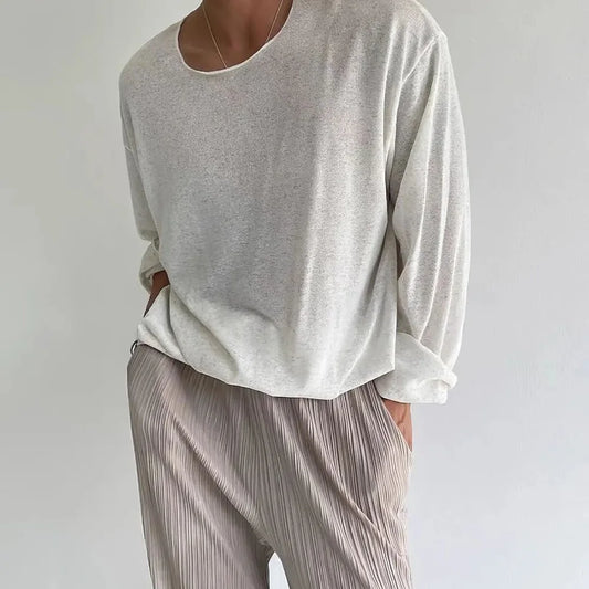 Men's Lightweight Casual Long-Sleeve Sweater