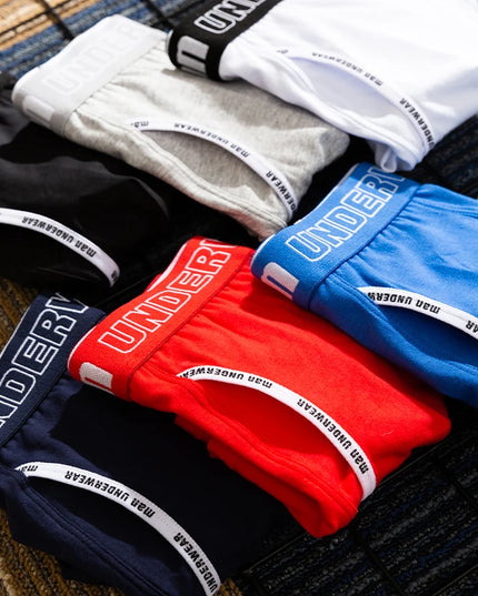 3-Pack Men's 100% Cotton Comfortable Fitted Boxers - Soft Close-Fitting Underwear