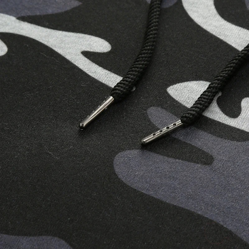 Men's Two-Piece Hooded Sweatshirt & Drawstring Pants Set