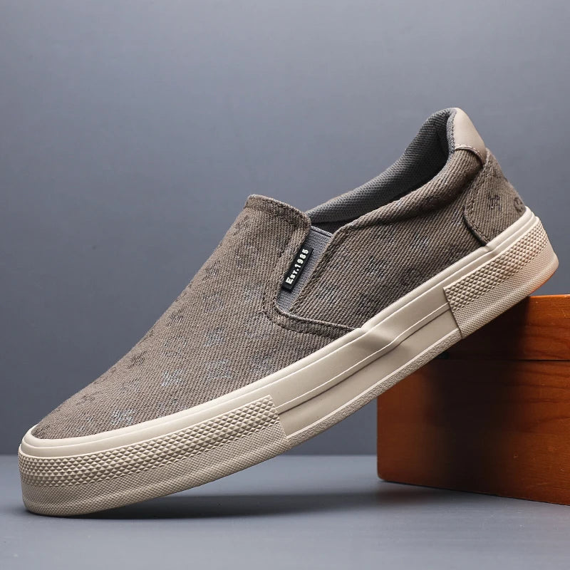 Men's Canvas Slip-On Breathable Loafers