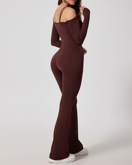 Women's Flared Jumpsuit Bodysuit – Stylish & Comfortable Women's Jumpsuit for All Occasions