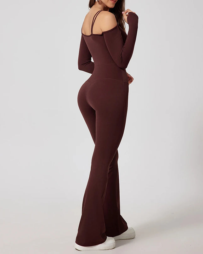 Women's Flared Jumpsuit Bodysuit – Stylish & Comfortable Women's Jumpsuit for All Occasions