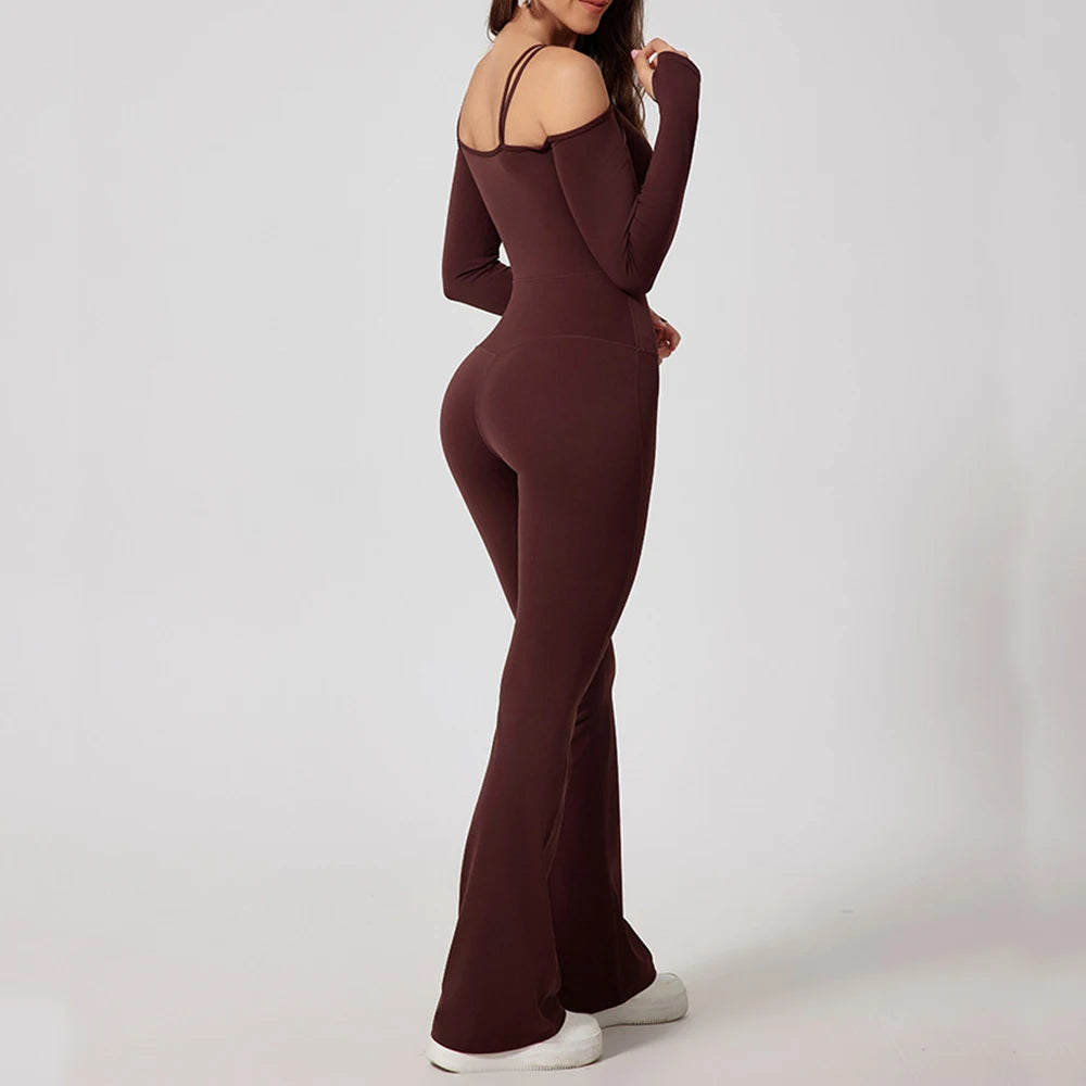 Women's Flared Jumpsuit Bodysuit – Stylish & Comfortable Women's Jumpsuit for All Occasions