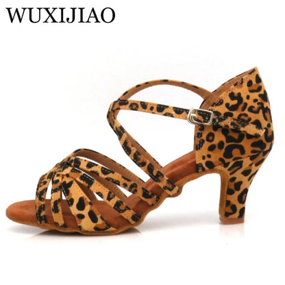 WUXIJIAO Women's Leopard Print High Heels – Stylish Animal Print Stilettos for Women