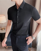 Black Short Sleeve / Asia 4XL 80-87kg