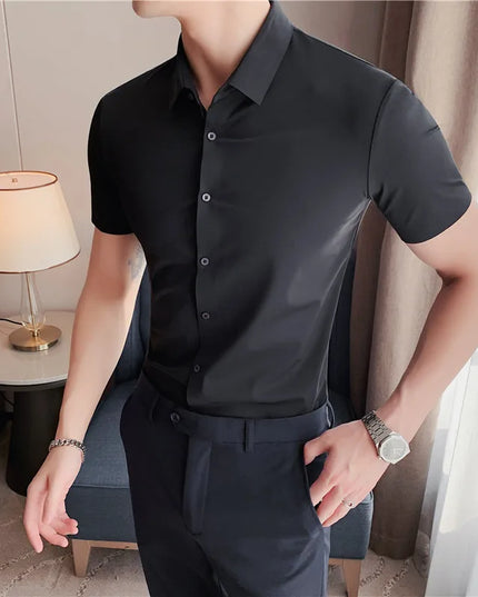 Men's Breathable Stretch Long Sleeve Shirt