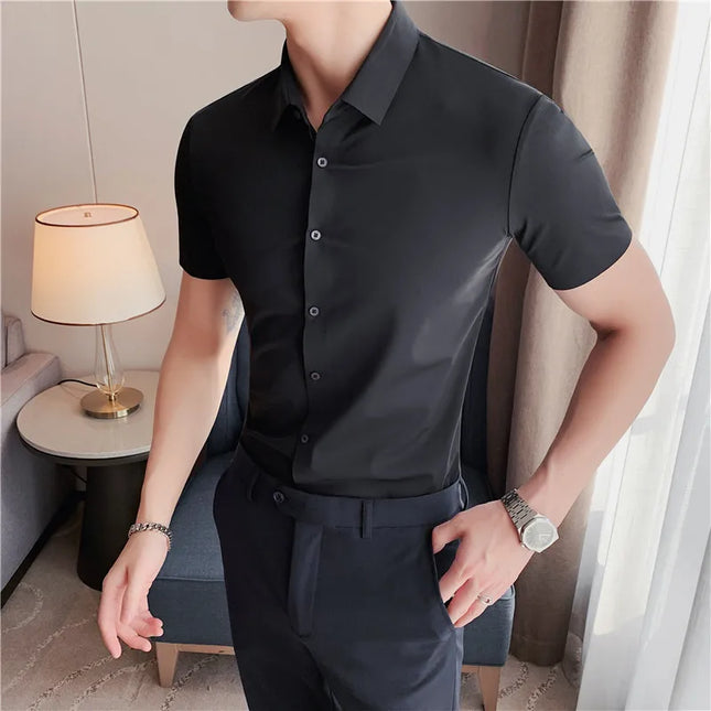 Men's Breathable Stretch Long Sleeve Shirt