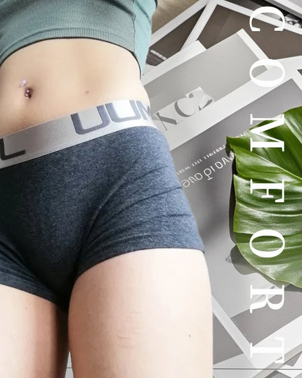 3-Pack Women's Cotton Boxer Briefs – Comfortable Breathable Cotton Underwear for Women