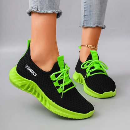 Women's Breathable Mesh Flat Sneakers