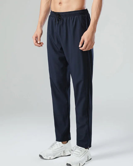 Men's Quick-Dry Sweatpants with Zipper Pockets