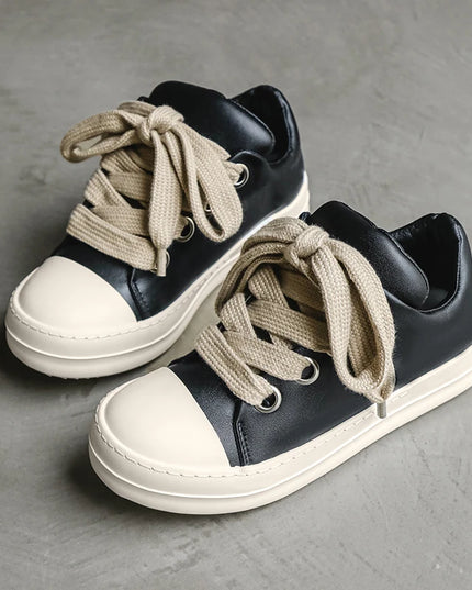 Men's Casual Walking Sneakers with Lace-Up Design