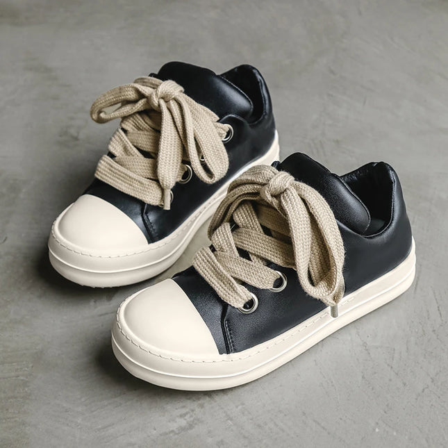 Men's Casual Walking Sneakers with Lace-Up Design