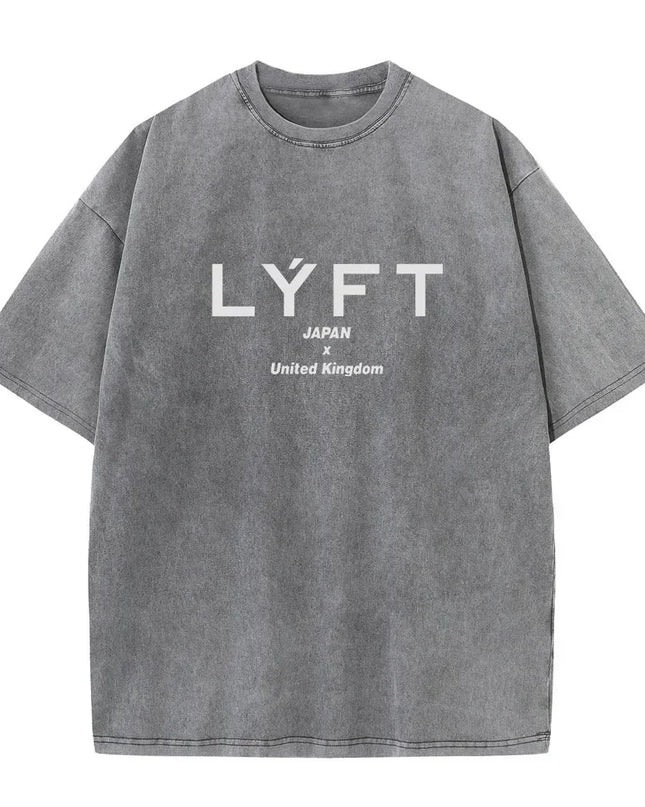 Lyft Washed Classic Cotton Men's Oversized T-Shirt