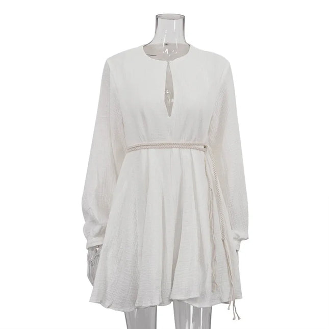 Women's Breathable Wrinkled Loose-Fit Dress