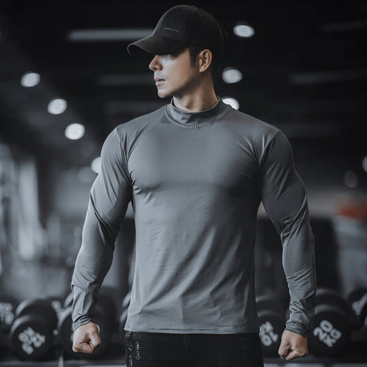 Men's Quick-Dry Long Sleeve Fitness Sweater