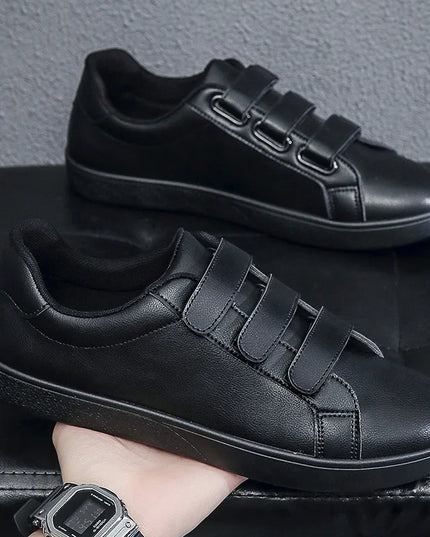 Men's Faux Leather Slip-On Sneakers