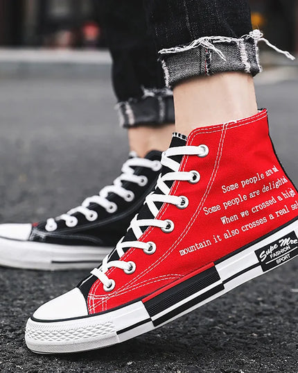 Unisex High Top Lace-Up Sneakers