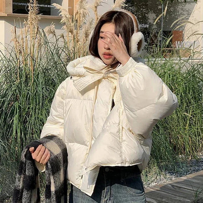 Women's Hooded Casual Loose Fit Cotton-Padded Jacket