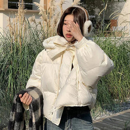Women's Hooded Casual Loose Fit Cotton-Padded Jacket