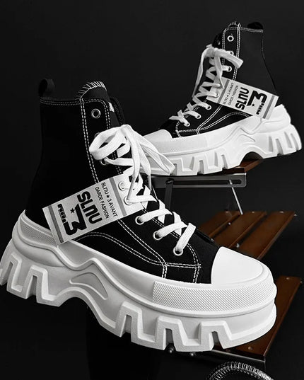 Unisex Casual Canvas Sneakers with Vulcanized Sole