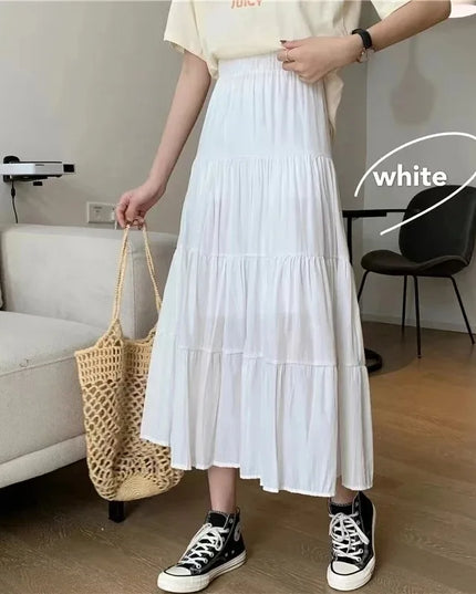 High-Waisted Long Skirt for Women