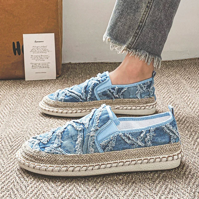 Men's Casual Breathable Canvas Slip-On Loafers