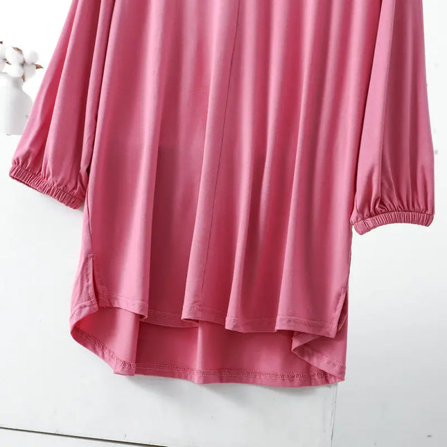 Women's V-Neck Loose Fit Tunic Top