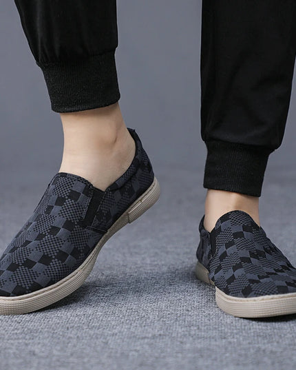 Men's Slip-On Canvas Shoes - Low Profile, Breathable, Lightweight, Casual Style