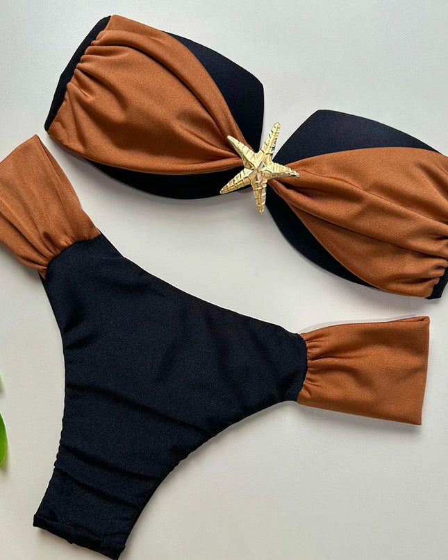 Women's Two-Piece Push-Up Bikini Set - Various Colors
