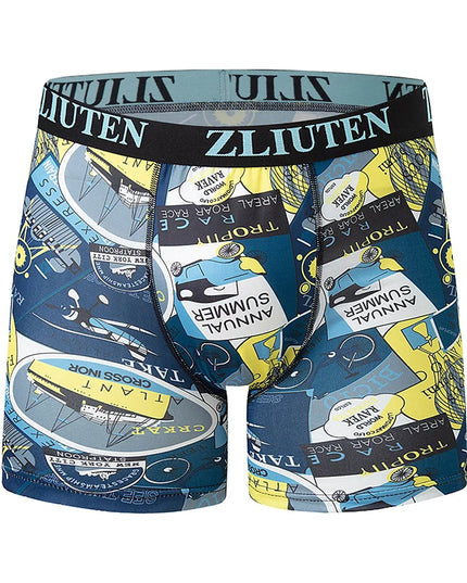 Men’s Animated-Print Boxer Briefs, 5-Pack