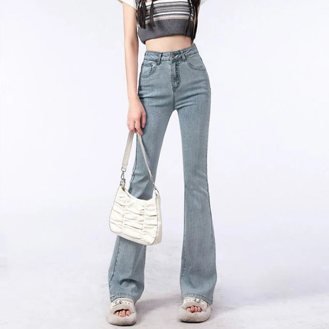 Women's Slim Fit High Waist Flared Jeans