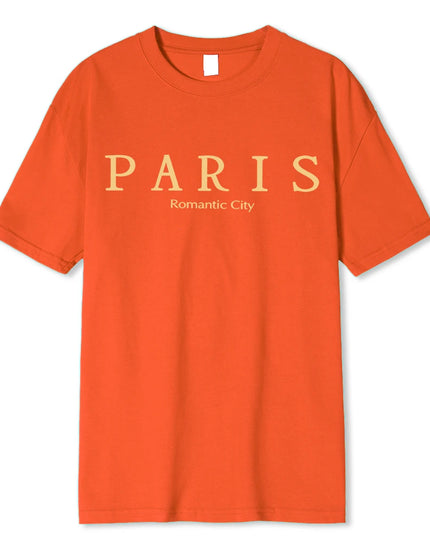 "Paris" Graphic Print Loose Fit T-Shirt For Men
