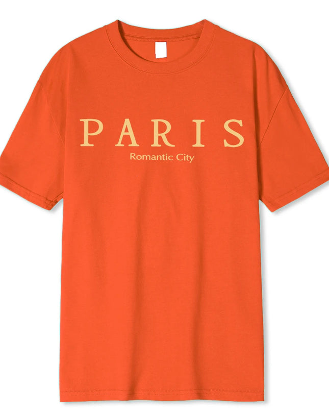 "Paris" Graphic Print Loose Fit T-Shirt For Men