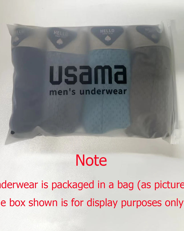 4 Pack Men's Ice Silk Boxer Shorts - Breathable, Cool, Thin Underwear for Men
