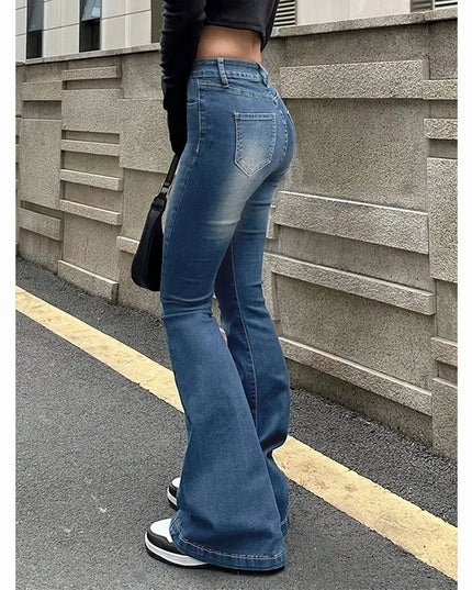 Women's High Waist Flared Jeans