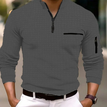Men's Long Sleeve Jumper - Fashionable Casual Pullover