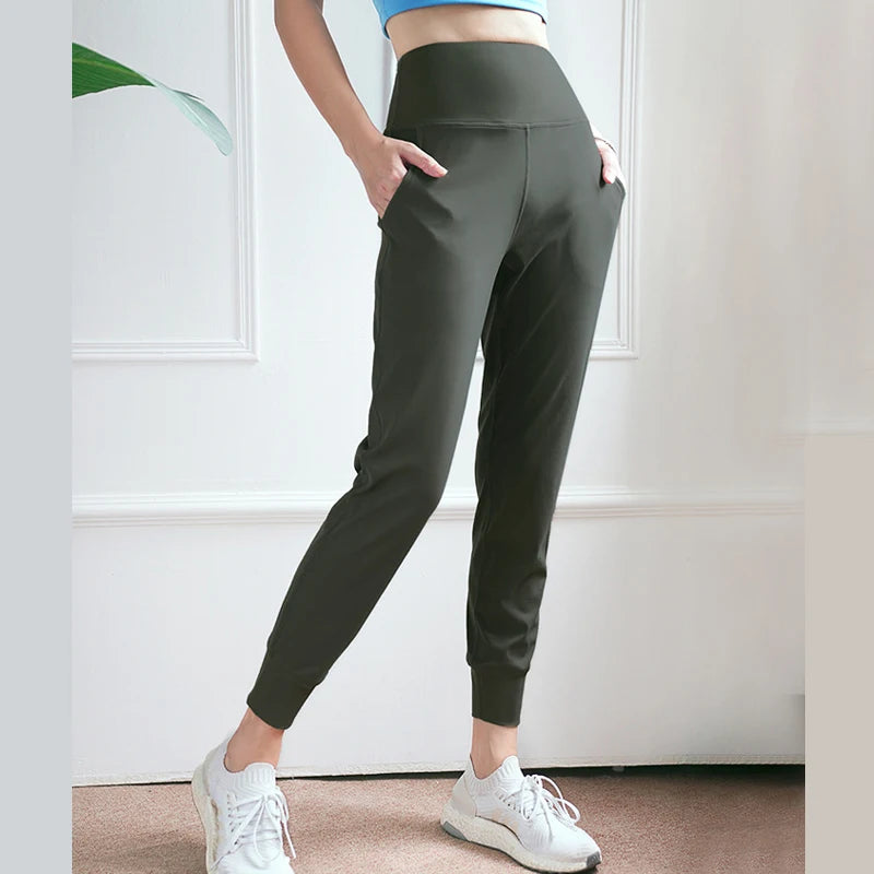 Women’s Quick-Dry High-Waist Loose Fit Gym Sweatpants