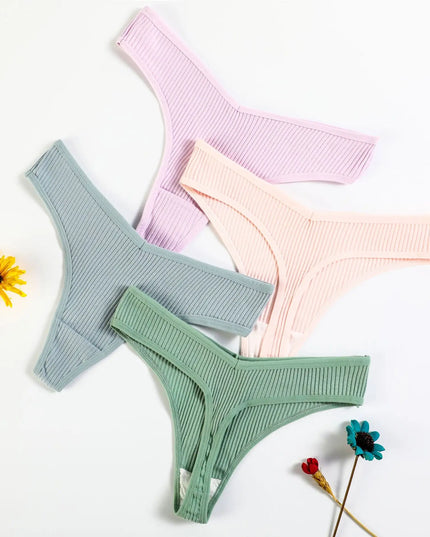 10Pack Women's Cotton Thongs - Comfortable Fit Thong's