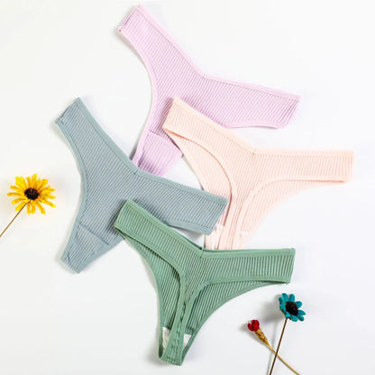 10Pack Women's Cotton Thongs - Comfortable Fit Thong's