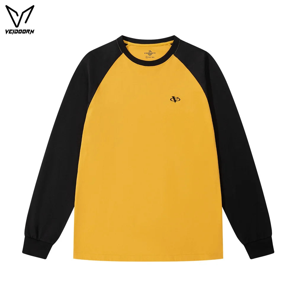 Men's Long Sleeve Casual Sweater with Raglan Sleeves