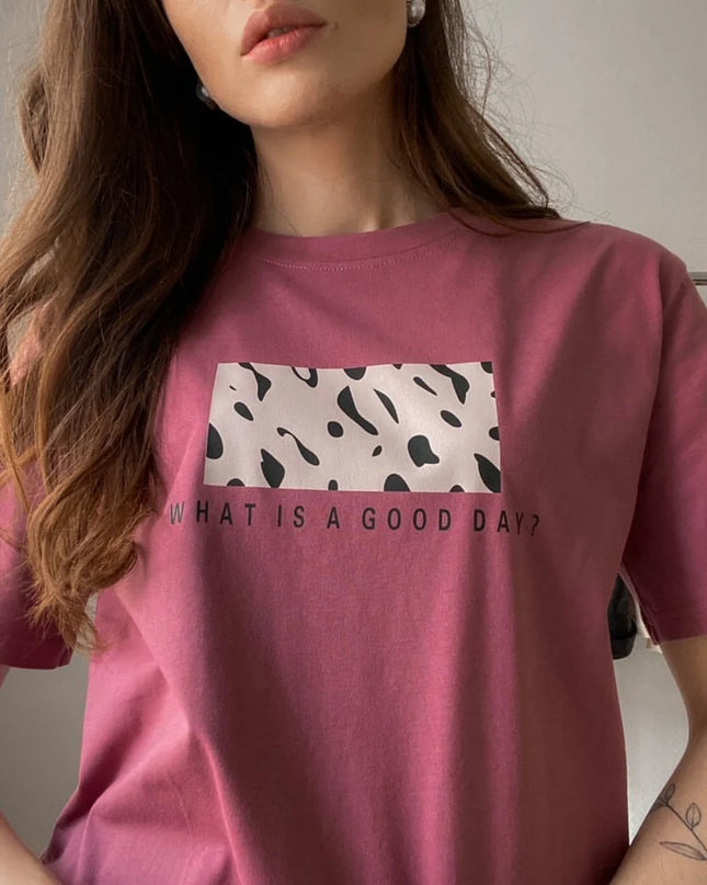 Women’s Oversized Cotton Leopard Print T-Shirt - Hirsionsan Fashion Top