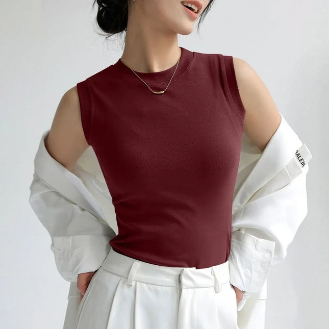 Women's Vest with Round Neck – Comfortable & Stylish Women's Tank Top