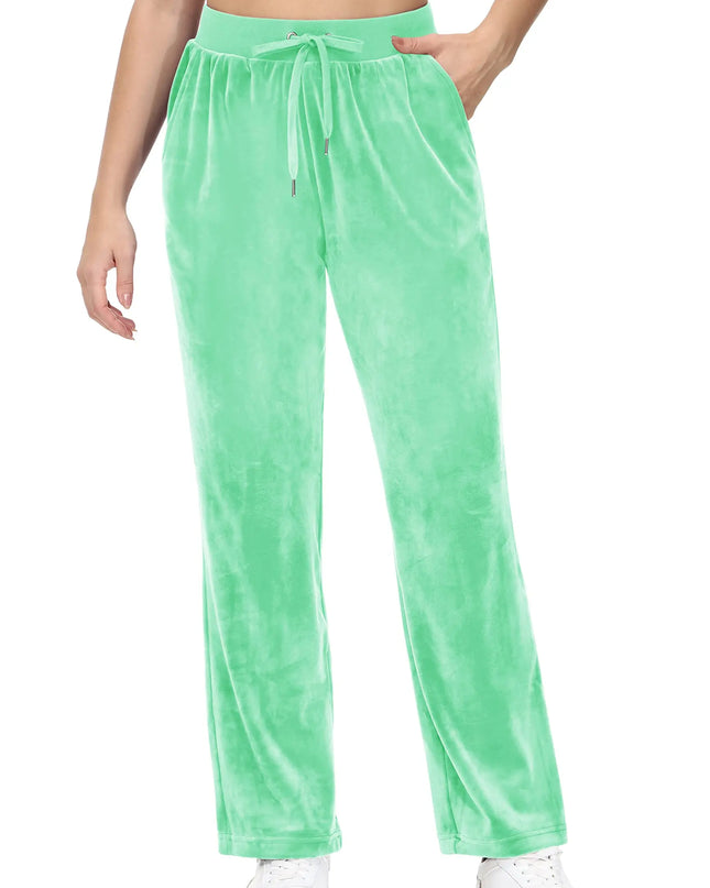 Women's Fleece Jogger Sweatpants with Drawstring and Elastic Waist