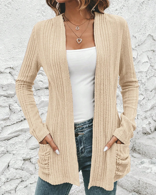 Women's Knitted Cardigan - Elegant Casual Style