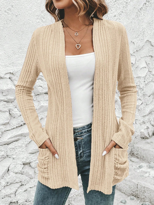 Women's Knitted Cardigan - Elegant Casual Style